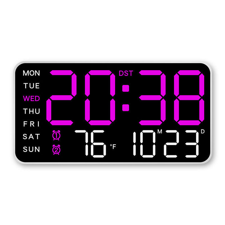 SyncTime™ – Orologio da Parete Digitale LED Controllato da Voce Moderno