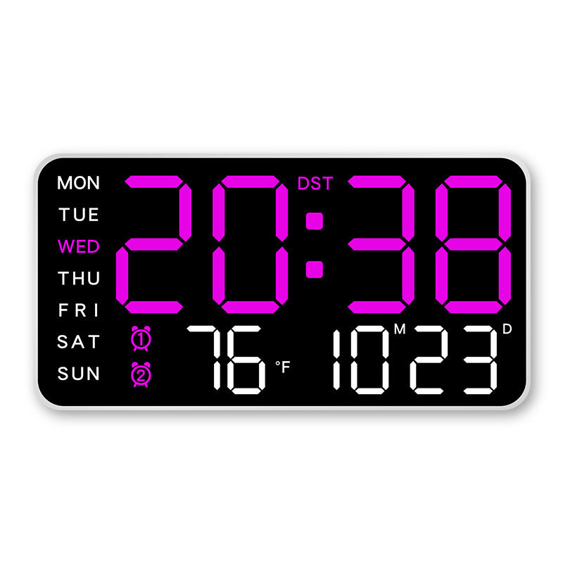 SyncTime™ – Orologio da parete digitale LED moderno controllato vocalmente