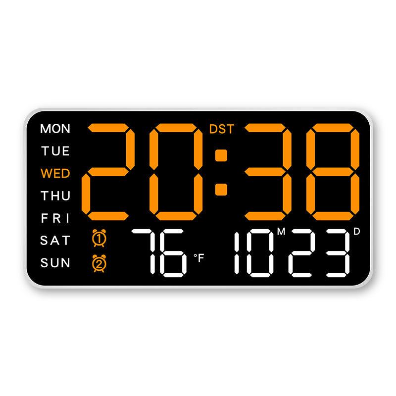 SyncTime™ – Orologio da Parete Digitale LED Controllato da Voce Moderno