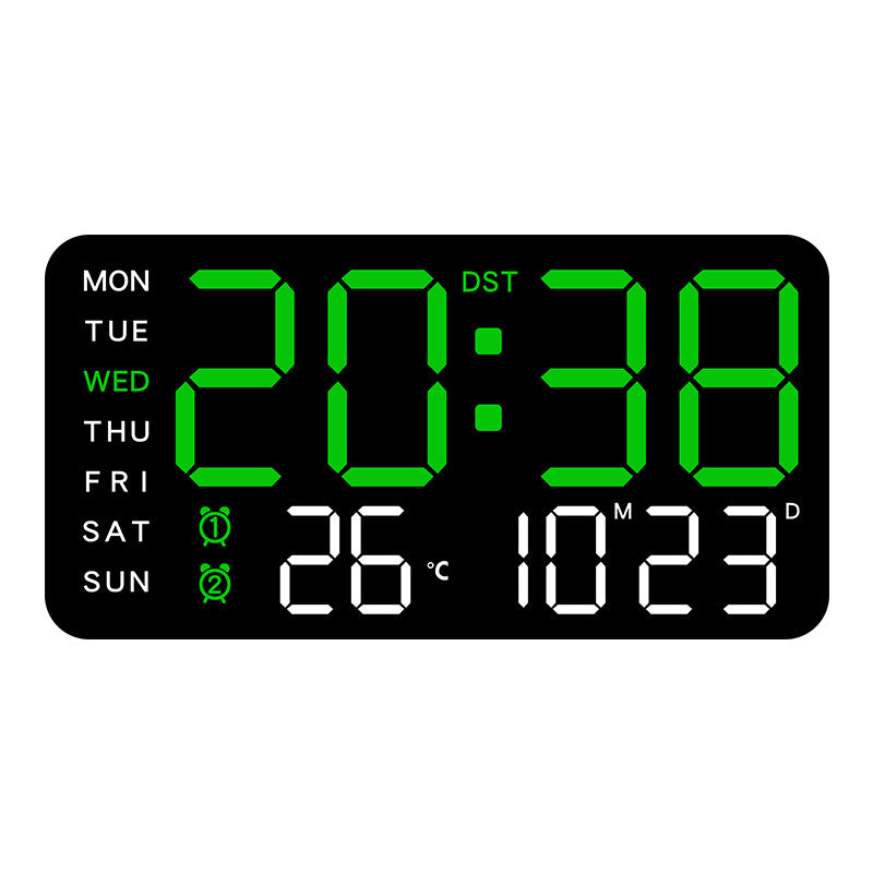 SyncTime™ – Orologio da Parete Digitale LED Controllato da Voce Moderno