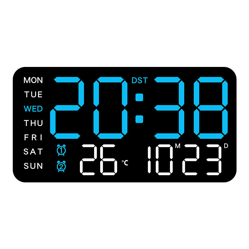 SyncTime™ – Orologio da parete digitale LED moderno controllato vocalmente