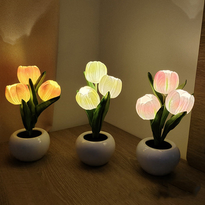 FloraLume™ – Lampada Notturna LED Tulipano Romantico