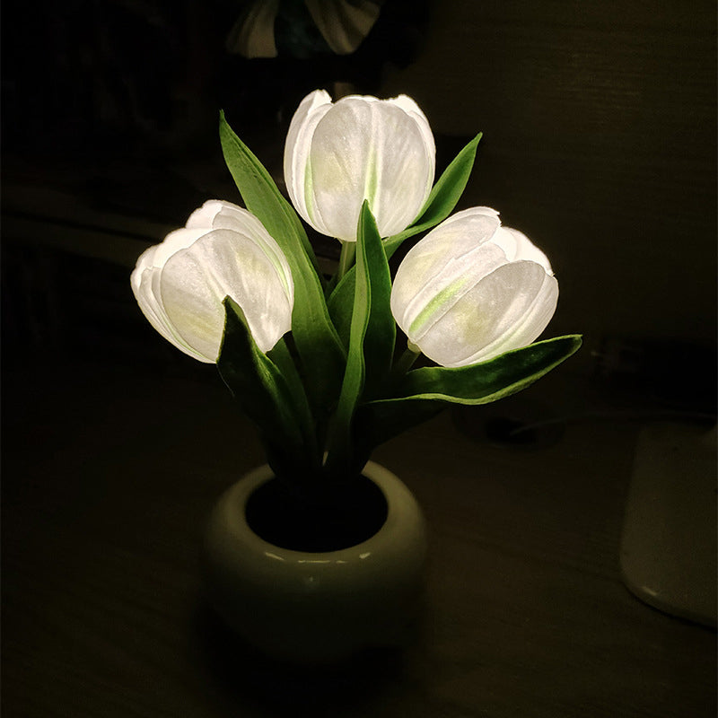 FloraLume™ – Lampada Notturna LED Tulipano Romantico