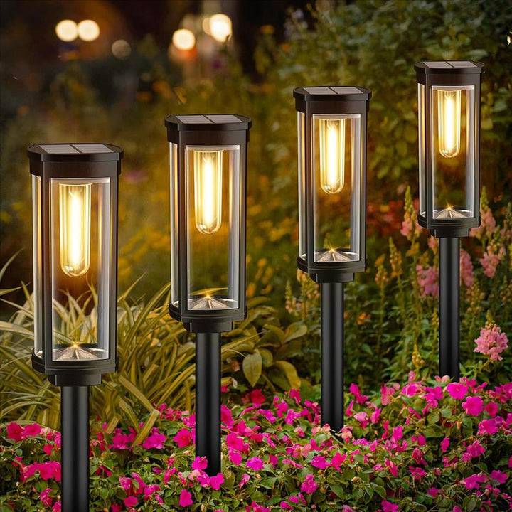 SolaraGlow™ – Lampes solaires rétro pour le chemin du jardin