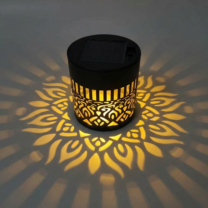 AuraGlow™ – Lampe de Projection Mandala Solaire