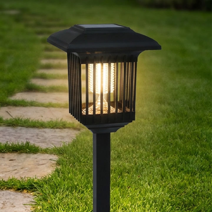 BuzzLight™ – 2-en-1 Lampe de Jardin Solaire et Tueur de Moustiques