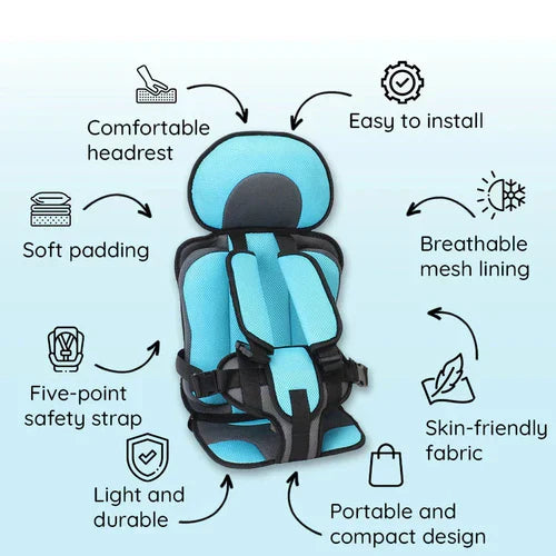 Seggiolino Elevatore Portatile e Pieghevole per Bambini