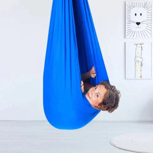 Amaca terapeutica per bambini | Movimento rilassante per la concentrazione e il relax | Tessuto robusto | 100×280 cm