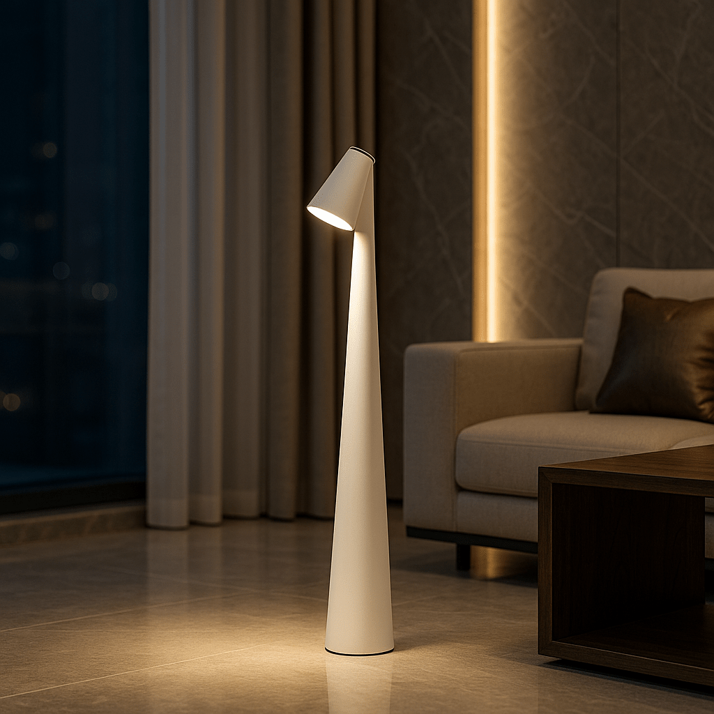 EVOLUCE – Lampada da Tavolo Ricaricabile con Design Moderno e Lunga Durata della Batteria