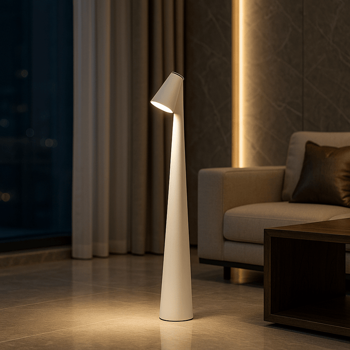 EVOLUCE – Lampada da Tavolo Ricaricabile con Design Moderno e Lunga Durata della Batteria