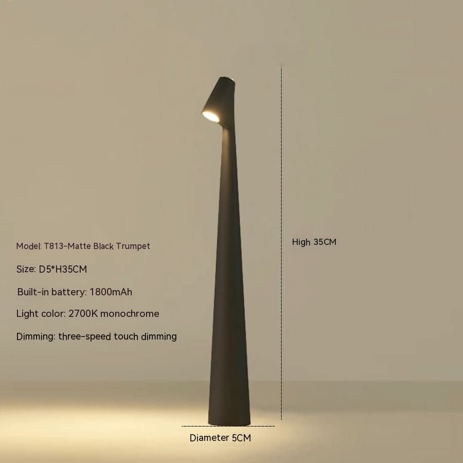 EVOLUCE – Lampada da Tavolo Ricaricabile con Design Moderno e Lunga Durata della Batteria