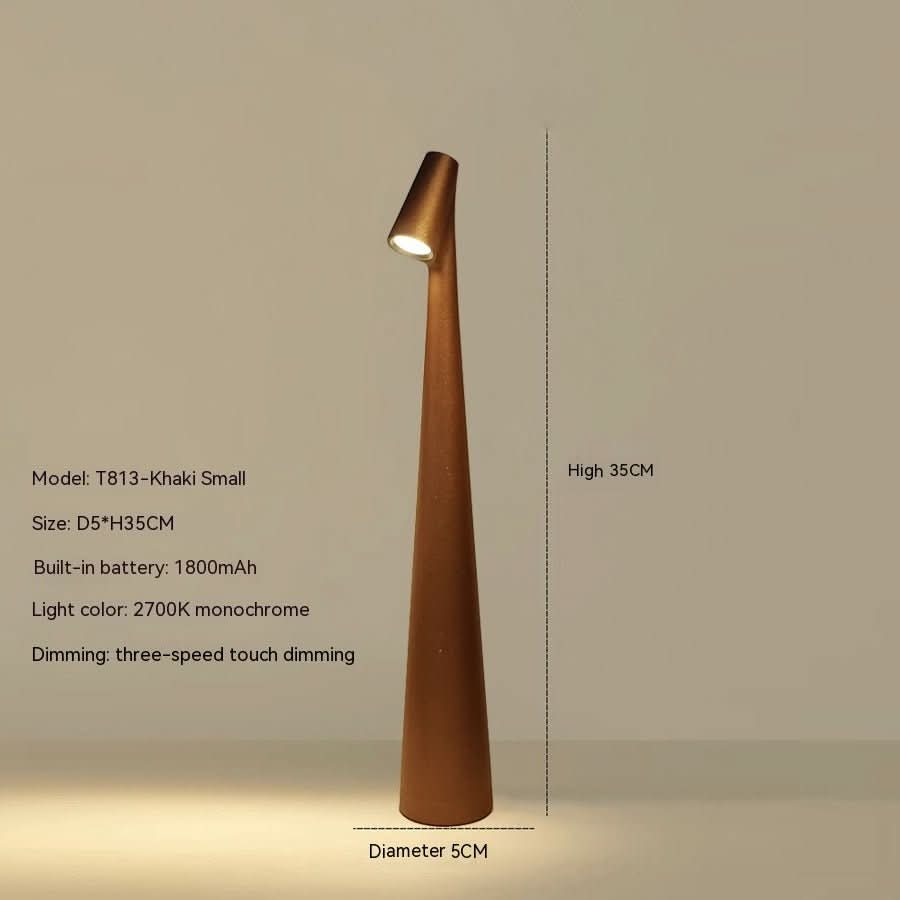 EVOLUCE – Lampada da Tavolo Ricaricabile con Design Moderno e Lunga Durata della Batteria