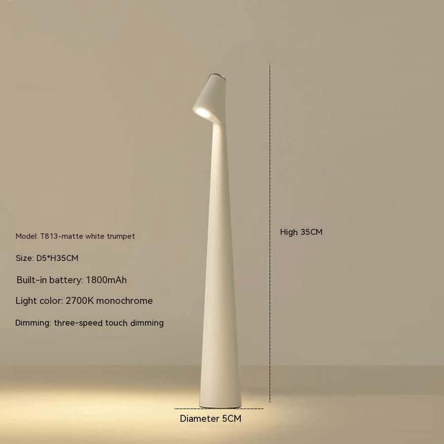 EVOLUCE – Lampada da Tavolo Ricaricabile con Design Moderno e Lunga Durata della Batteria