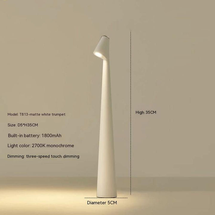 EVOLUCE – Lampada da Tavolo Ricaricabile con Design Moderno e Lunga Durata della Batteria