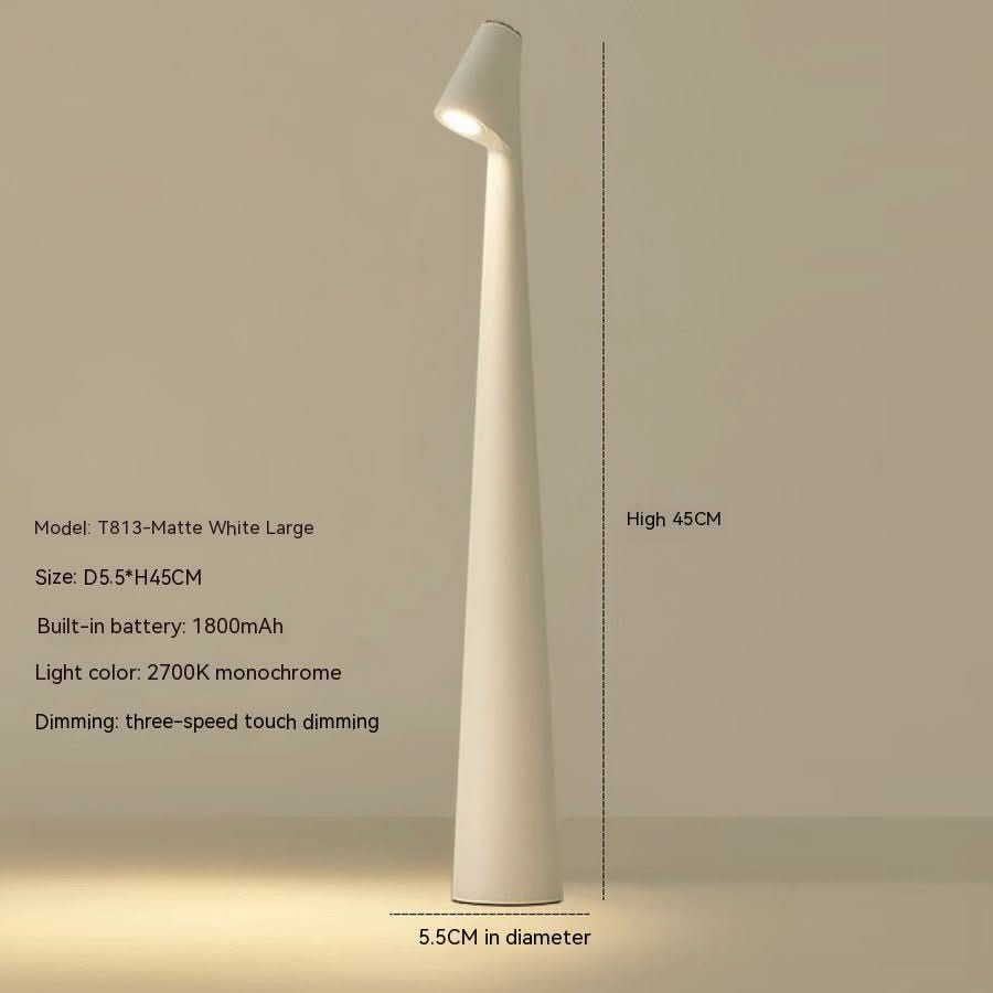 EVOLUCE – Lampada da Tavolo Ricaricabile con Design Moderno e Lunga Durata della Batteria