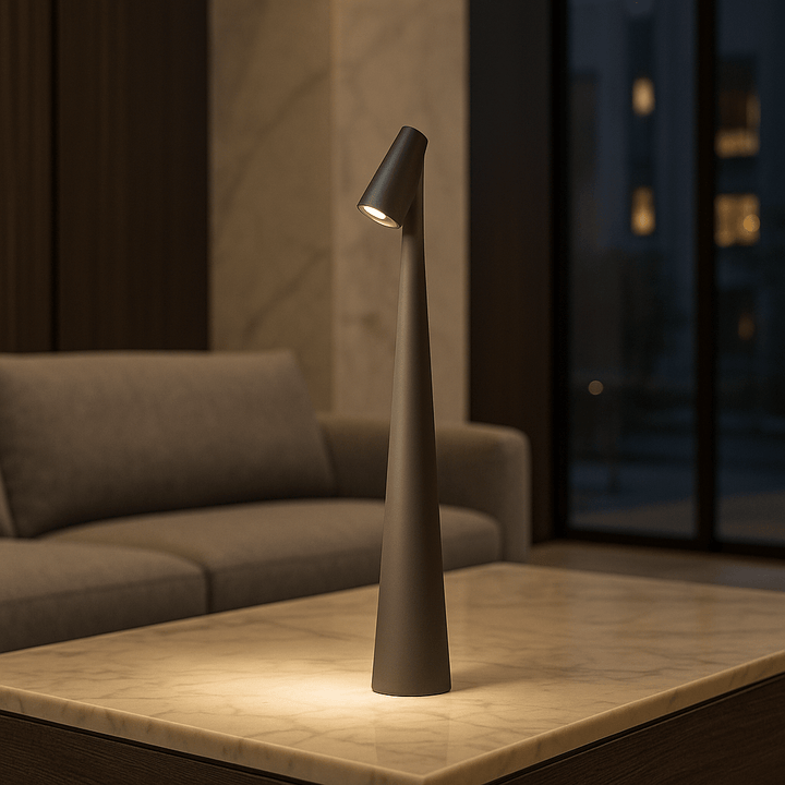 EVOLUCE – Lampada da Tavolo Ricaricabile con Design Moderno e Lunga Durata della Batteria