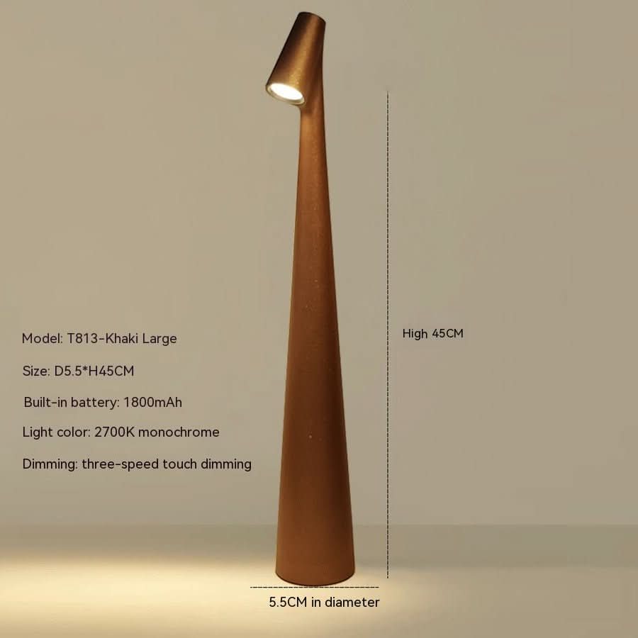 EVOLUCE – Lampada da Tavolo Ricaricabile con Design Moderno e Lunga Durata della Batteria