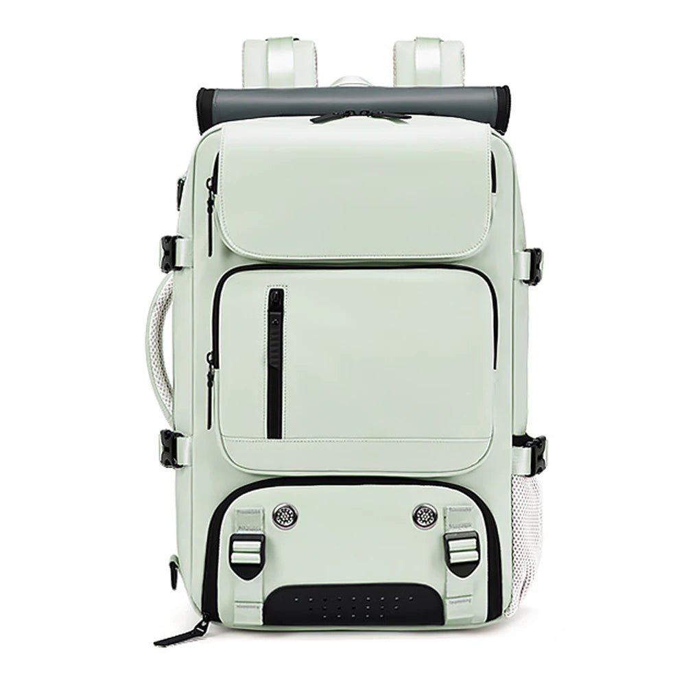 TRAVELMAX – Zaino da viaggio impermeabile con porta USB, scomparto per scarpe e tasca antitaccheggio