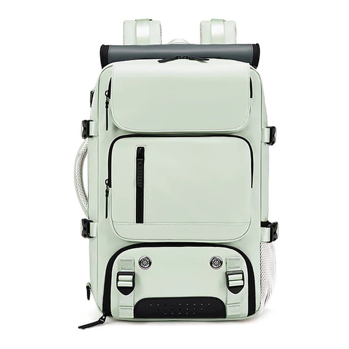 TRAVELMAX – Zaino da viaggio impermeabile con porta USB, scomparto per scarpe e tasca antitaccheggio