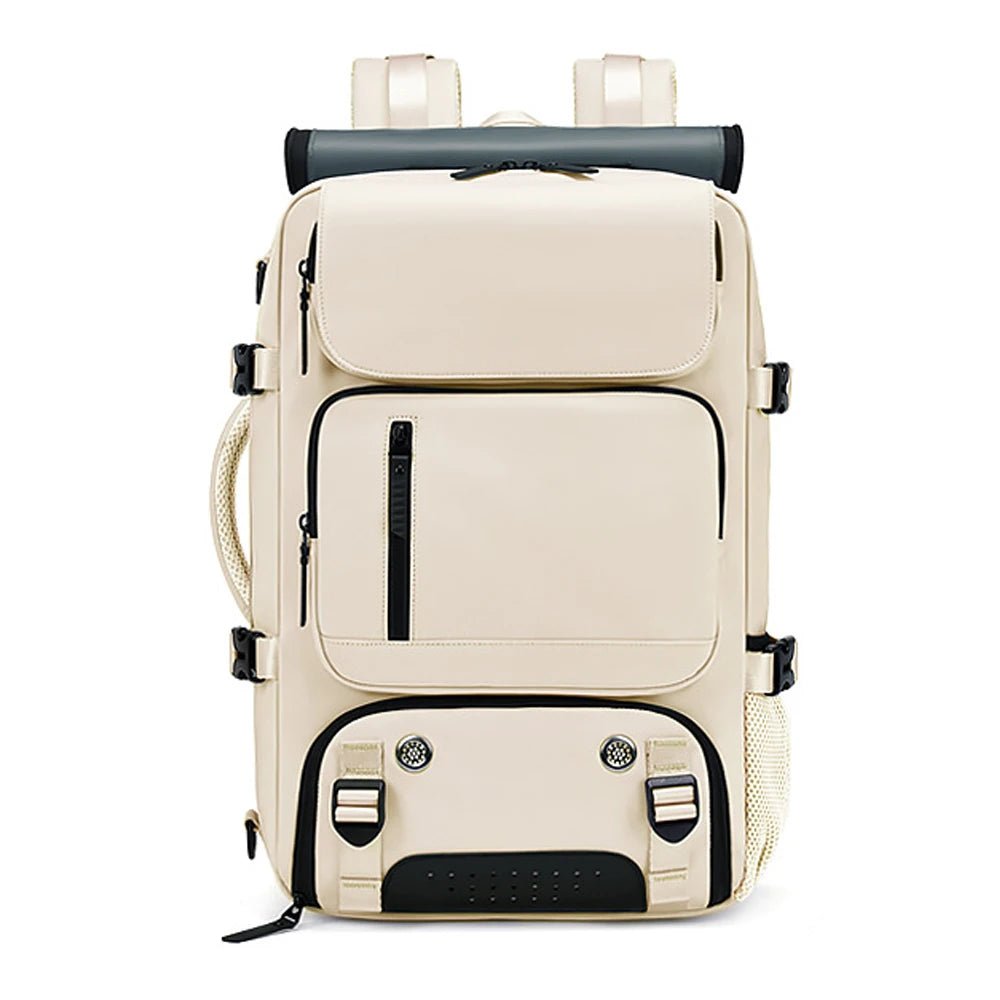 TRAVELMAX – Zaino da viaggio impermeabile con porta USB, scomparto per scarpe e tasca antitaccheggio