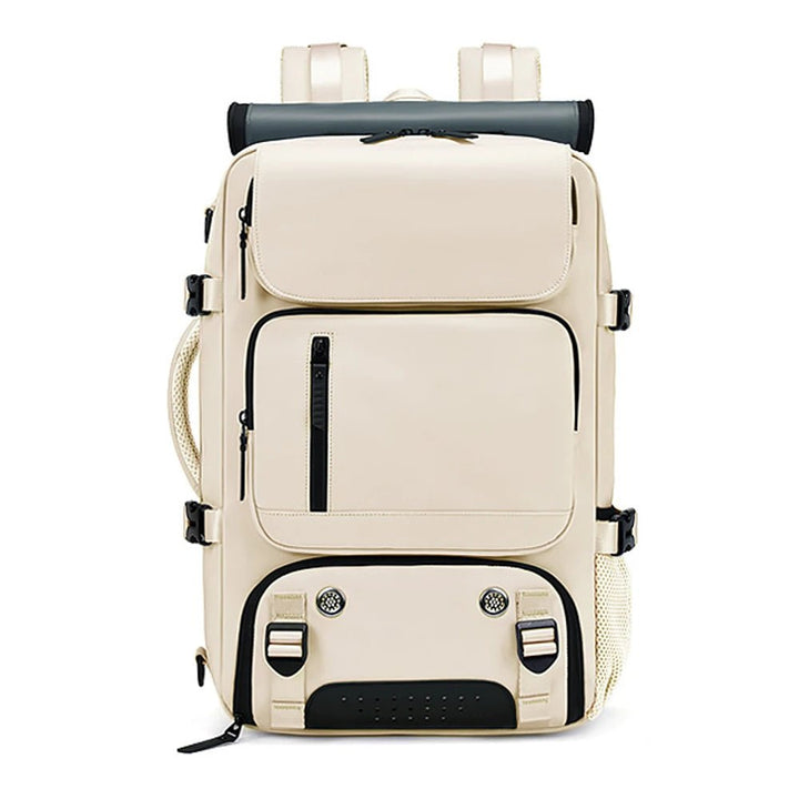 TRAVELMAX – Zaino da viaggio impermeabile con porta USB, scomparto per scarpe e tasca antitaccheggio