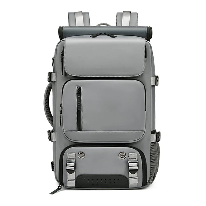 TRAVELMAX – Zaino da viaggio impermeabile con porta USB, scomparto per scarpe e tasca antitaccheggio