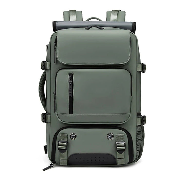 TRAVELMAX – Zaino da viaggio impermeabile con porta USB, scomparto per scarpe e tasca antitaccheggio
