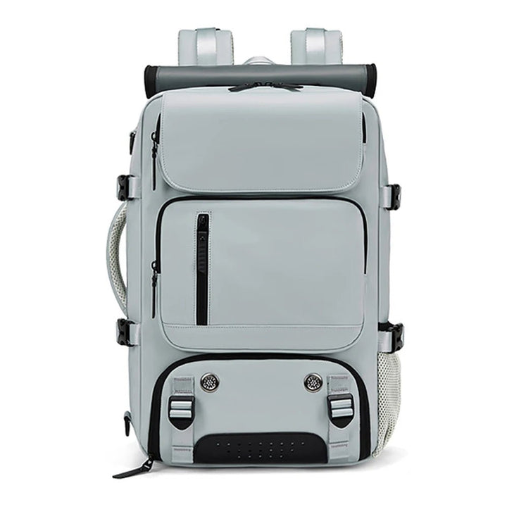 TRAVELMAX – Zaino da viaggio impermeabile con porta USB, scomparto per scarpe e tasca antitaccheggio