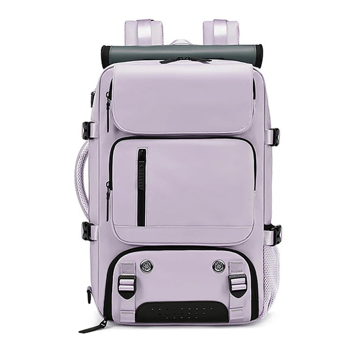 TRAVELMAX – Zaino da viaggio impermeabile con porta USB, scomparto per scarpe e tasca antitaccheggio