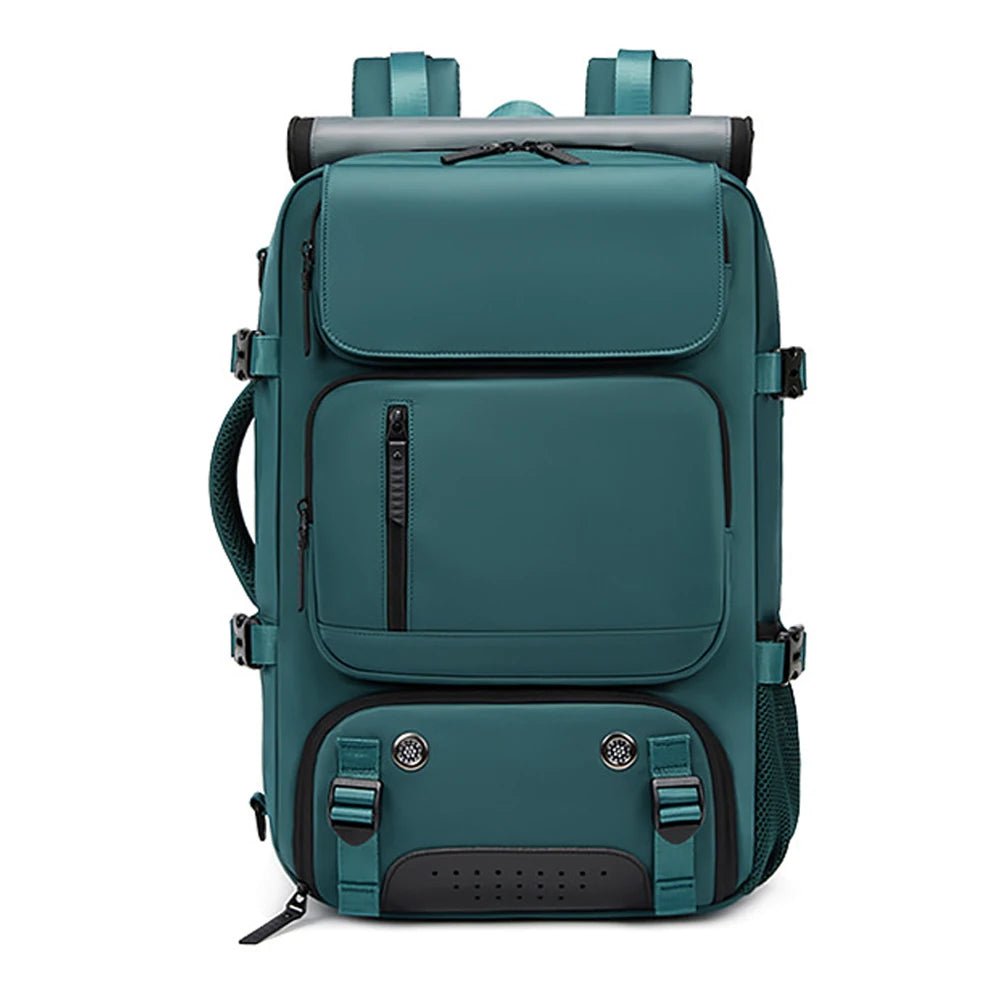 TRAVELMAX – Zaino da viaggio impermeabile con porta USB, scomparto per scarpe e tasca antitaccheggio