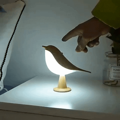 ZenGlow™ - Elegante Lampada da Comodino Ispirata agli Uccelli