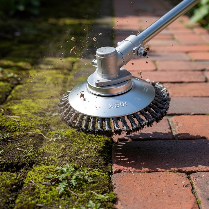 Diserbatore per giardino | Diserbatore con spazzola in acciaio | GartenFix