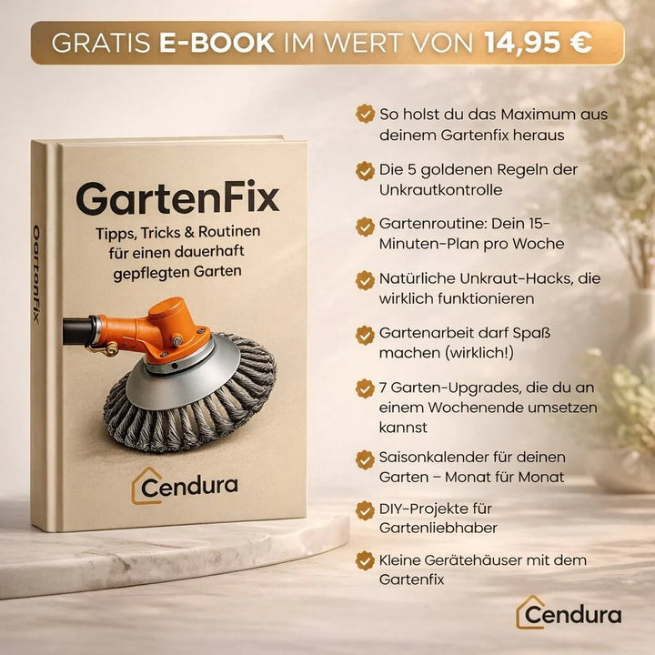 Diserbatore per giardino | Diserbatore con spazzola in acciaio | GartenFix
