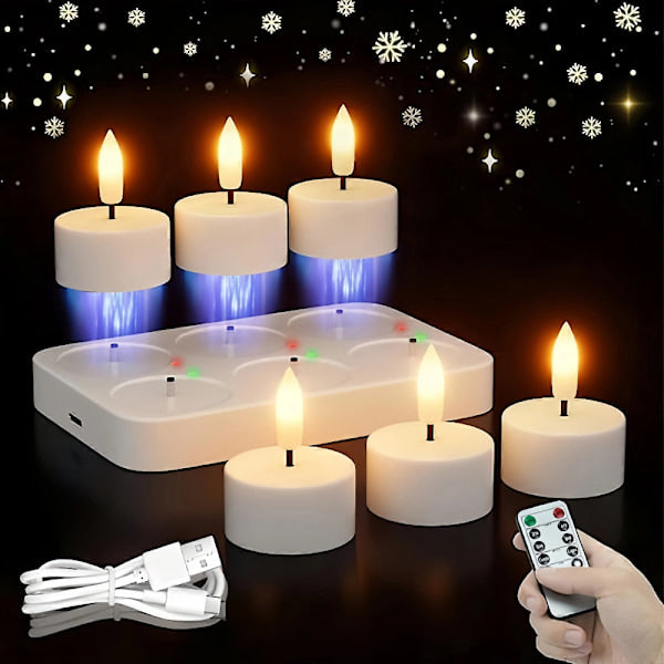 LumaFlick™ – Set di candele LED ricaricabili senza fiamma