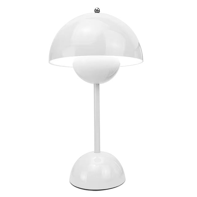 BrightFlow™ Lampada da Tavolo Senza Fili dal Design Retrò | LED Ricaricabile e Dimmerabile a 3 Livelli | Controllo Tattile e Eleganza Portatile