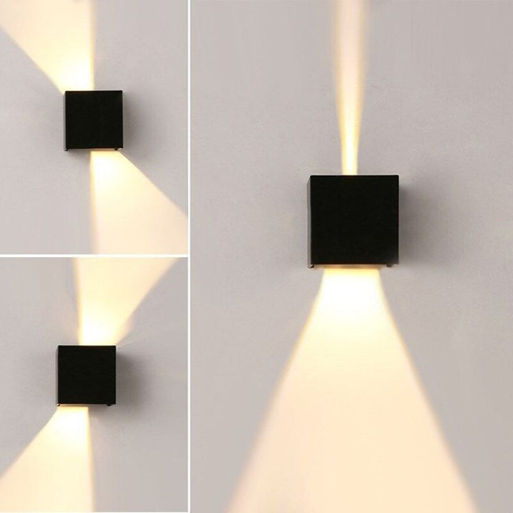 HelleNacht™ Lampada da Parete LED Premium | Impermeabile IP65 | Sensore di Movimento | Luce Calda Up-&amp;-Down