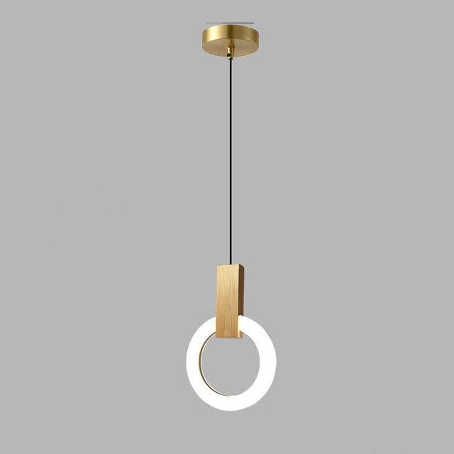 NordCirca: Lampada a sospensione LED minimalista con anello in acrilico – per spazi abitativi e ingressi moderni