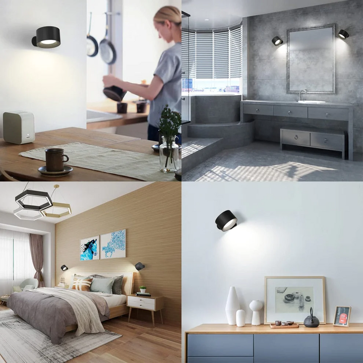 Vista - Applique murale LED ricaricabile a 360°