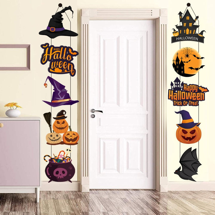 GespenstischesWillkommen™ Set di Pannelli per Porta Halloween - 3/10 pezzi